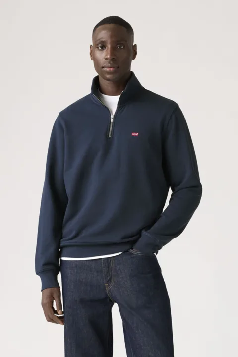 Levi's Pull Col Camionneur Original Housemark - Homme - Gris / Mid Tone Grey Heather - 2XL