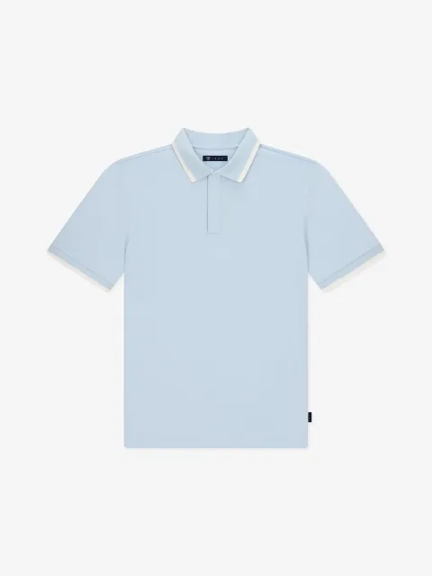 IZAC - Polo en jersey ciel