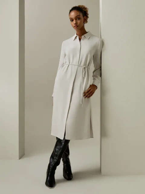 LILYSILK Robes Soie Bleu Minuit Longueur Sous Le Genou, Coupe Régulière Soie Crêpe De Chine Une Touche D'Élégance Dans Votre Vie S