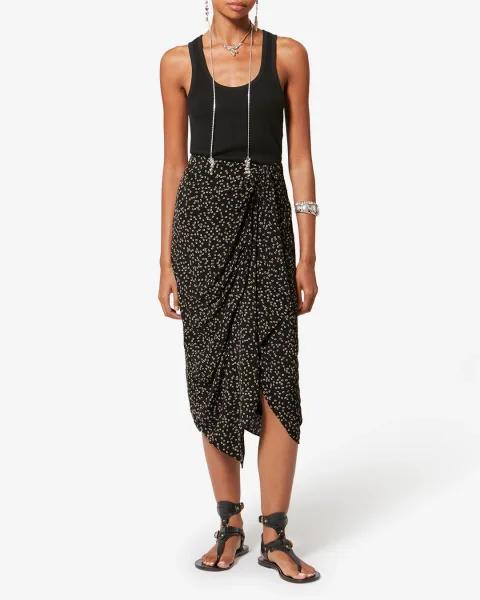 Jupe Zaine - Femme - Noir - Taille 42 - Marant Étoile