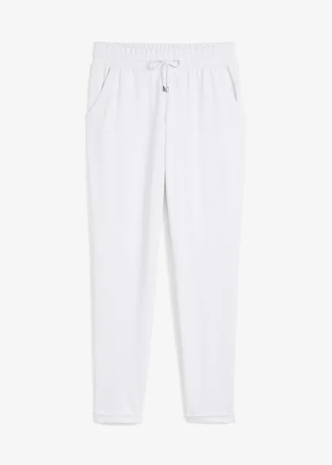 Pantalon à taille élastiquée en Punto di Roma confortable