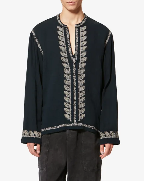 Blouse Cizalie - Homme - Noir Délavé - Taille XL