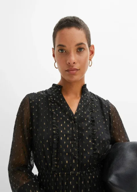 Robe longue à effet brillant