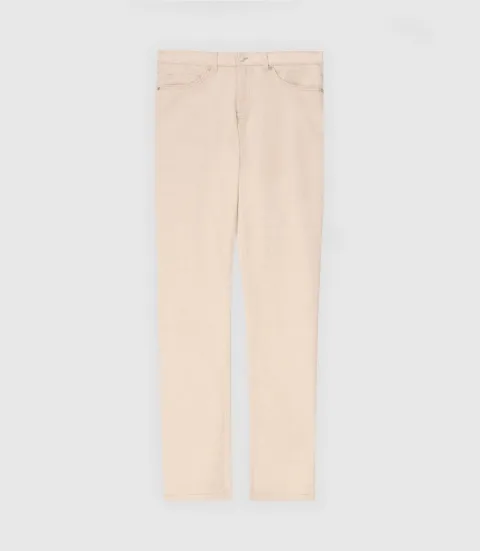 IZAC - Pantalon en mélange lin beige
