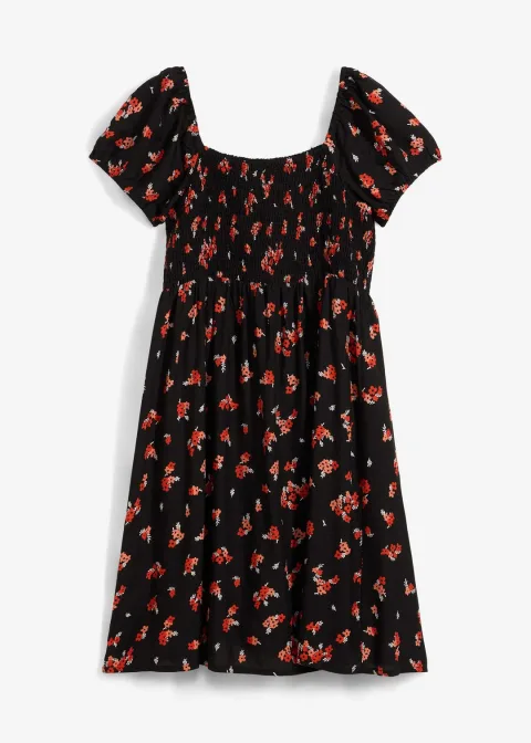 Robe courte en viscose fluide