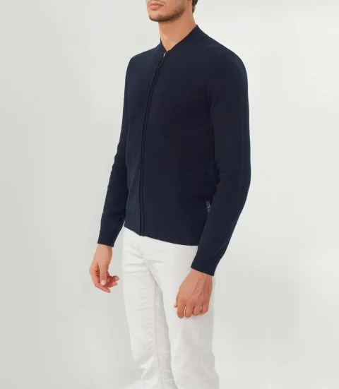 IZAC - Gilet full zip style campus marine ''Forbert''