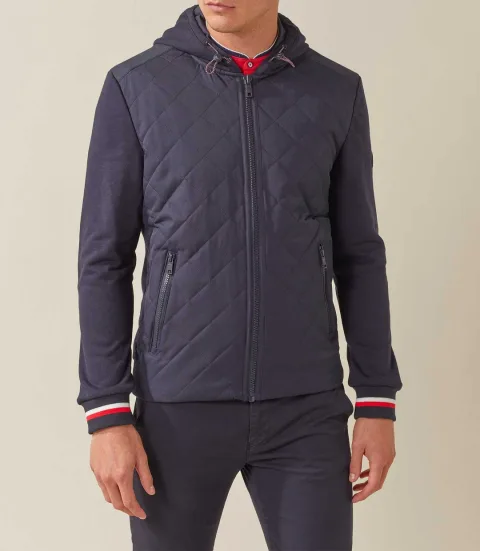 IZAC - Sweat pull zippé marine