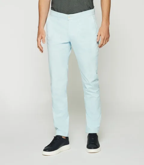 IZAC - Pantalon slack slim ciel PACHELOR
