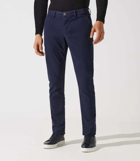 IZAC - Pantalon chino marine VILERET