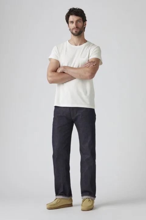 Levi's Vintage Clothing Jean 501 1955 - Homme - Bleu / Organic Rigid 1955 - 38X34