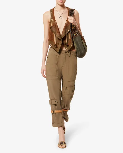 Pantalon Brinda - Femme - Kaki - Taille 42