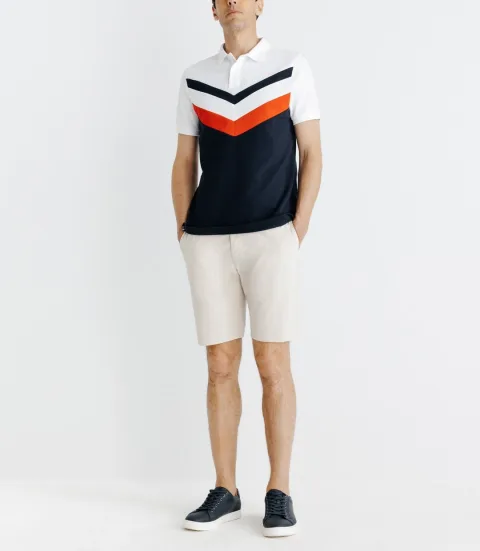 IZAC - Polo avec rayures marine