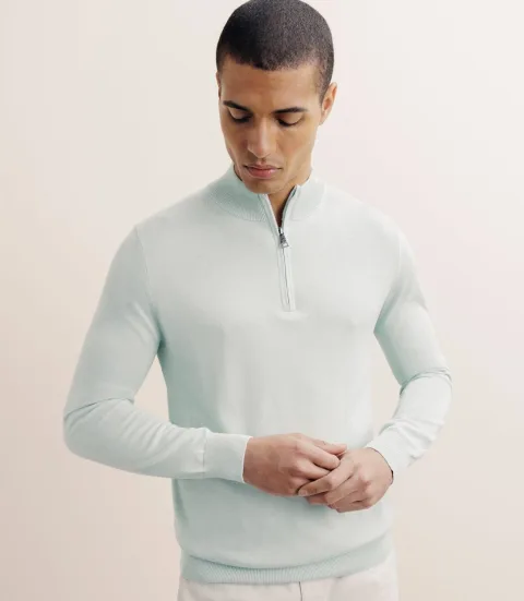 IZAC - Pull col montant camionneur vert