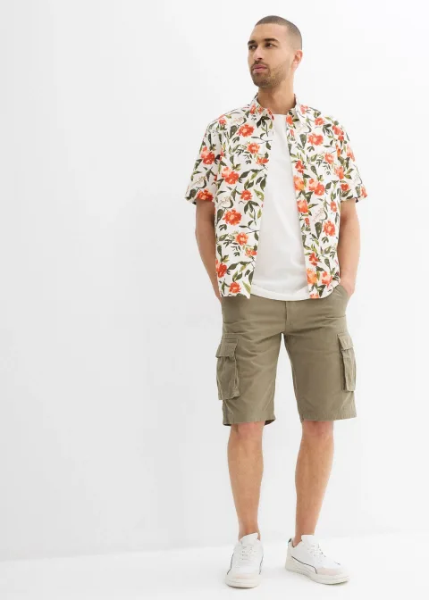 Bermuda cargo 100% coton, loose