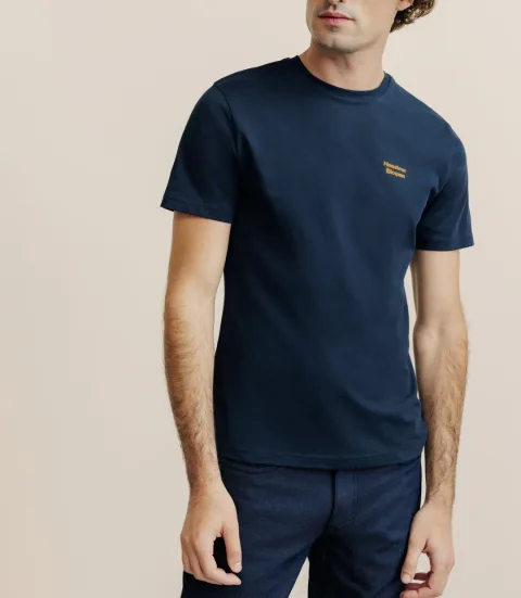 IZAC - T-shirt flocking marine