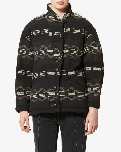 Manteau Qayla - Femme - Noir Délavé - Taille 44 - Marant Étoile