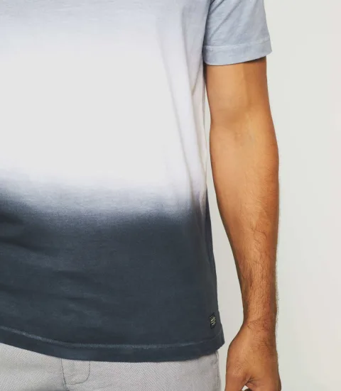 IZAC - T-shirt dégradé gris et blanc ''Gavin''