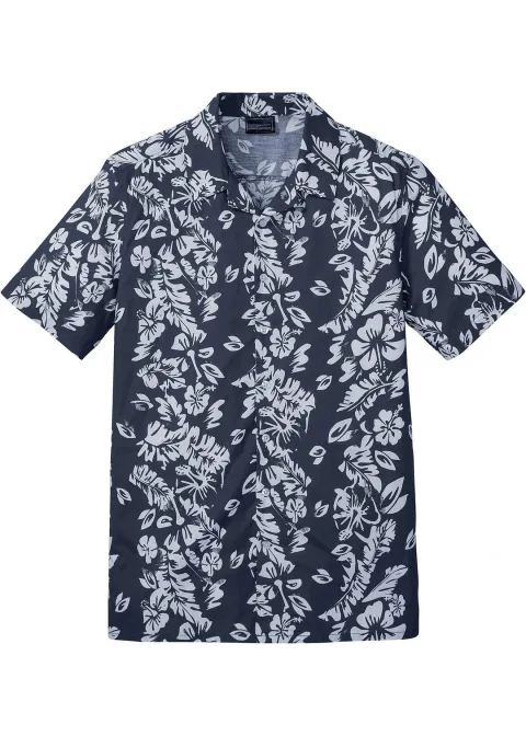 Chemise manches courtes hawaïenne 100% coton