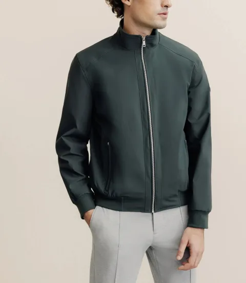IZAC - Blouson col montant kaki