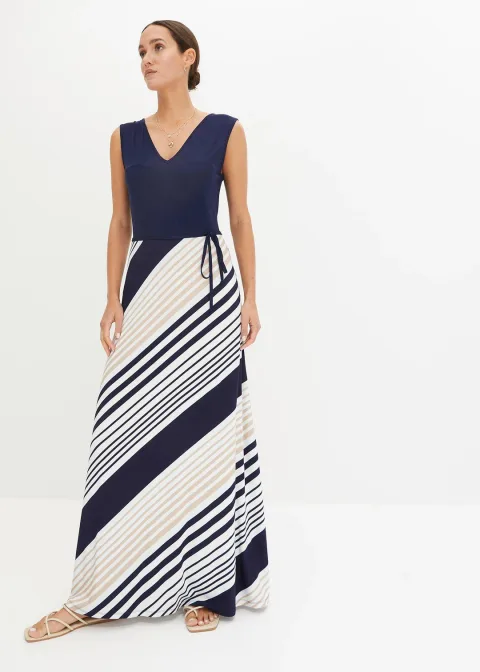 Robe longue et douce en viscose extensible