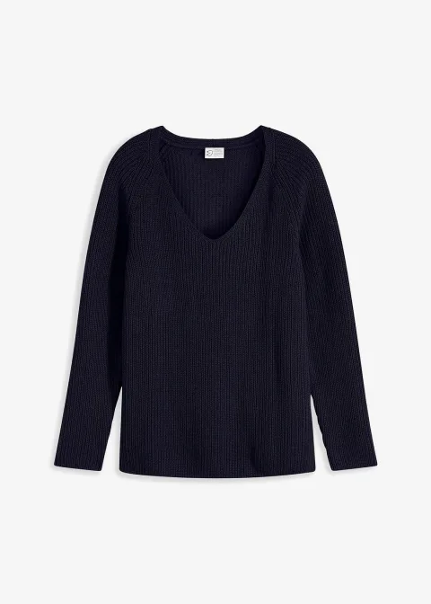 Pull côtelé 100% coton