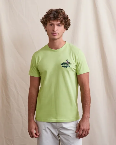 T-shirt vert anis coton - ARCY