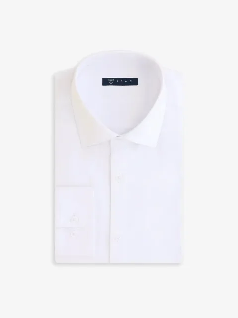 IZAC - Chemise ville en satin blanche
