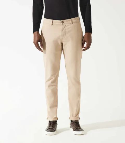IZAC - Pantalon chino beige VILERET