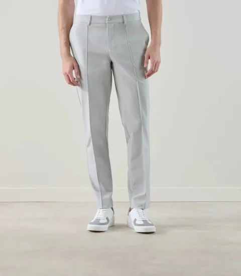 IZAC - Pantalon ville en tissu technique gris clair