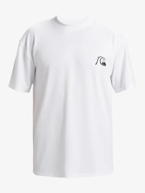 DNA Bubble Logo - T-shirt de surf à manches courtes UPF50 pour Homme Blanc
