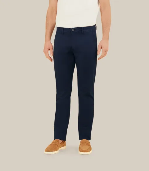 IZAC - Pantalon coton stretch marine