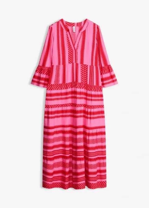 Robe longue en viscose fluide