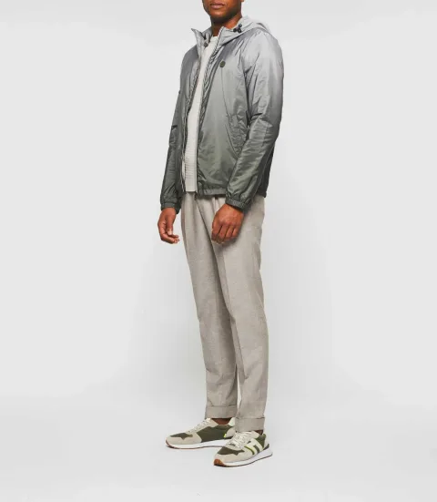 IZAC - Blouson à capuche dégradé kaki ''Remy''