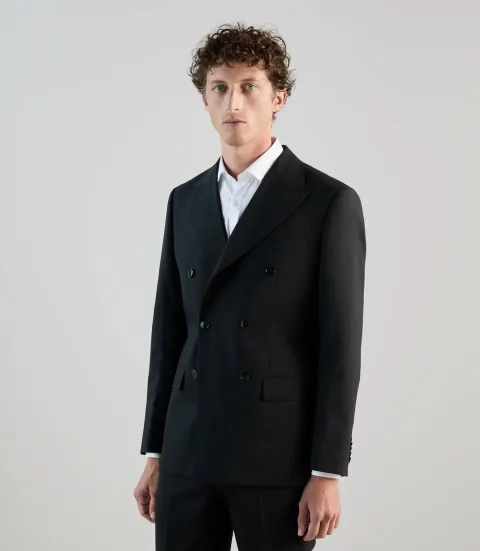 IZAC - Costume croisé noir