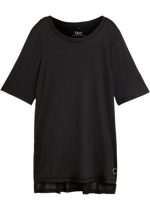 T-shirt de sport long avec mesh, séchage rapide