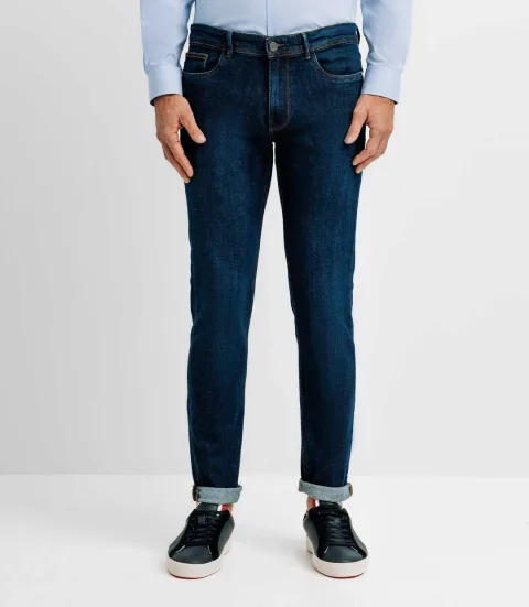 IZAC - Jean 5 poches bleu moyen