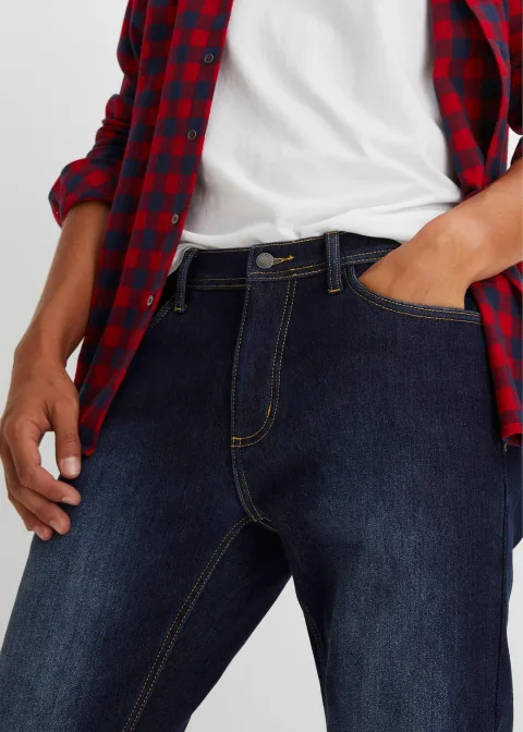 Jean extensible Regular avec doublure thermique, droit