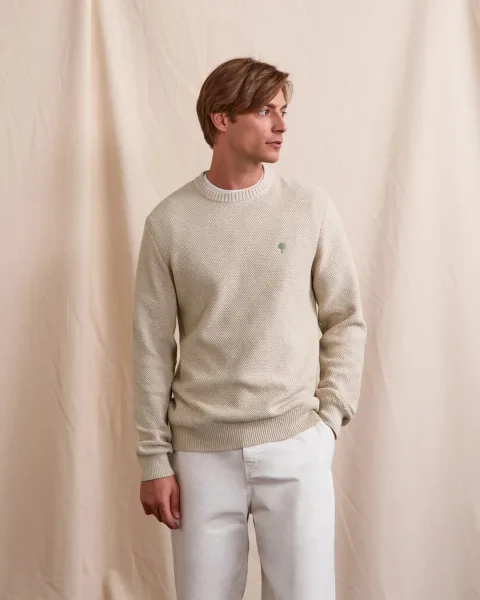 Pull en coton écru - OPALE