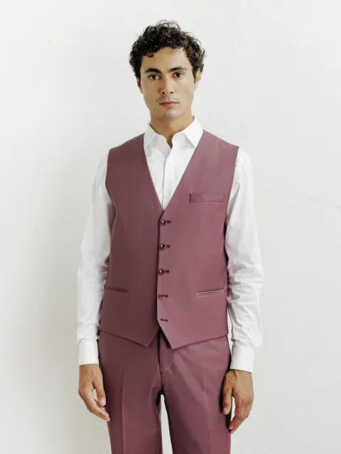 IZAC - Gilet ville framboise
