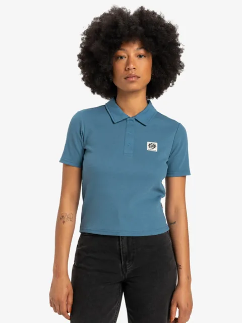 Nightcall Polo - Polo à manches courtes pour Femme Bleu