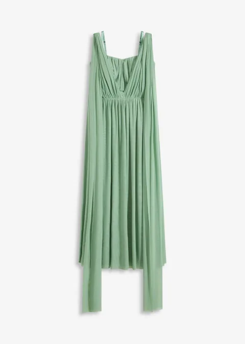 Robe longue en mesh, avec plusieurs façons de la porter