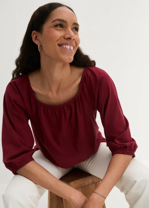 Blouse en jersey 100% coton