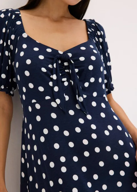 Robe midi en viscose extensible
