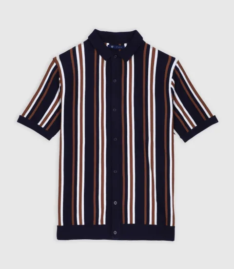 IZAC - Polo en maille marine