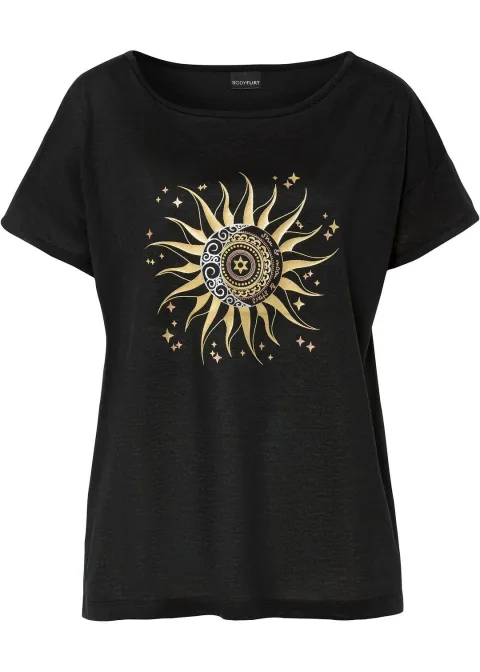 T-shirt avec imprimé métallique