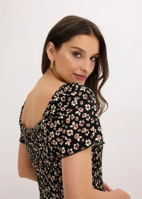 Robe longue en viscose extensible