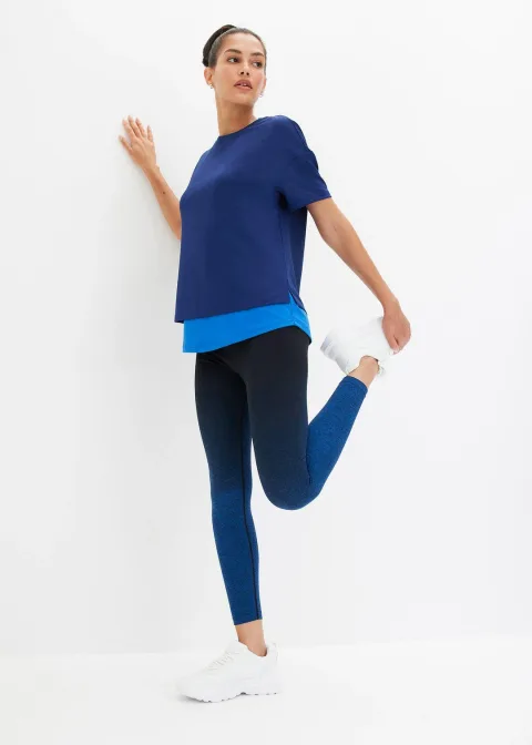 Legging de sport sans coutures avec dégradé, séchage rapide