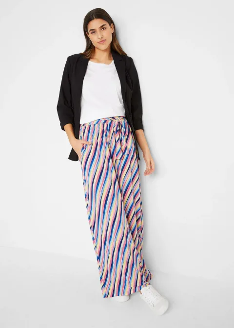 Pantalon palazzo en jersey doux