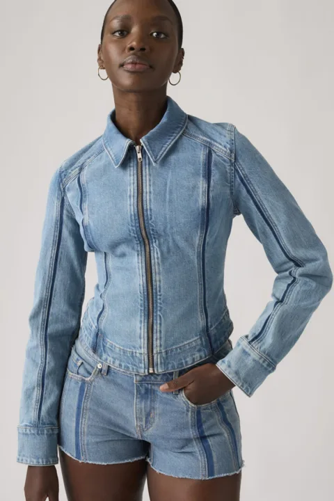 Levi's Veste Trucker Coutures Apparentes Shadow - Femme - Bleu / Shadow Work - XS