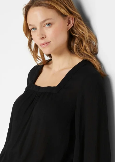 Blouse à encolure carrée